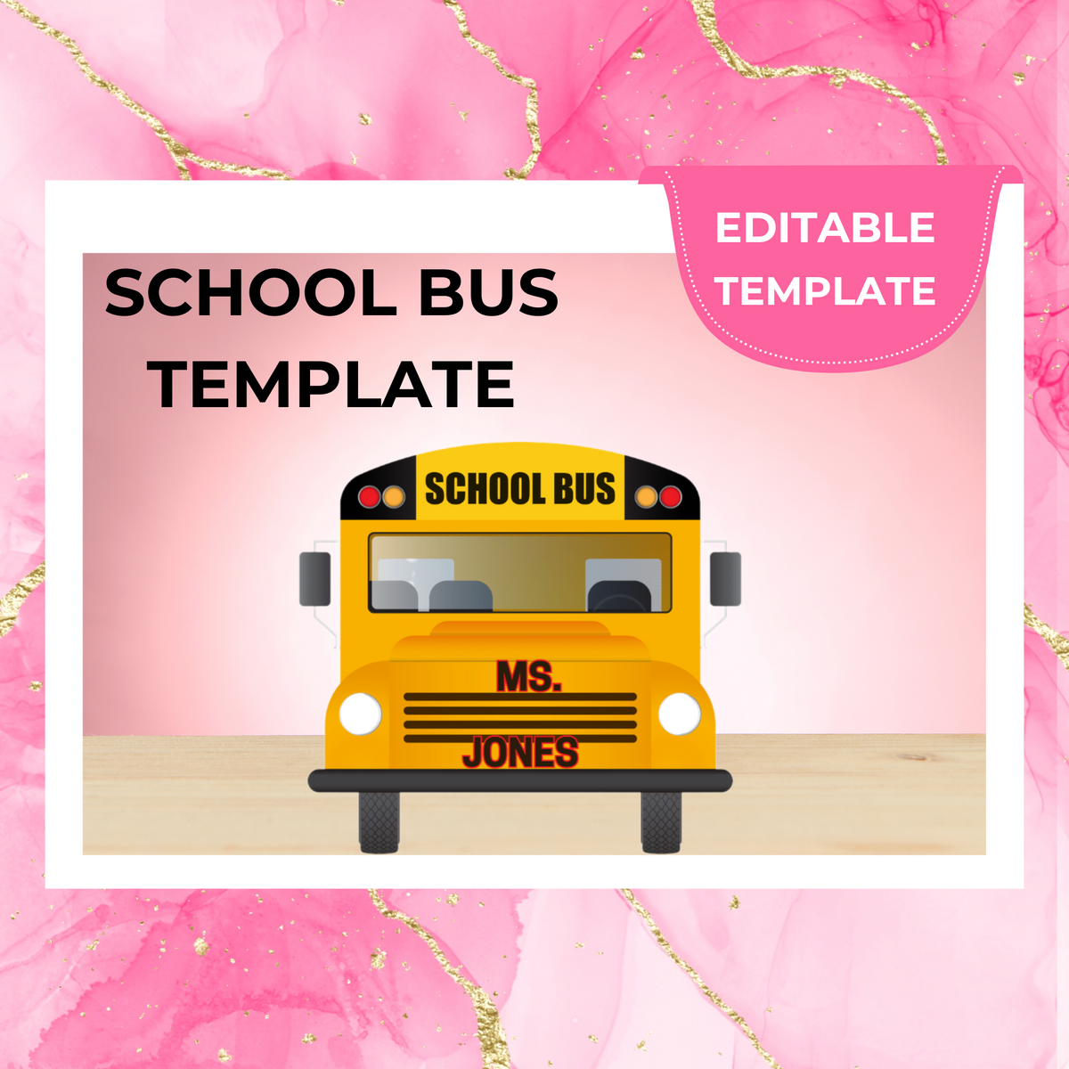 School Bus Template