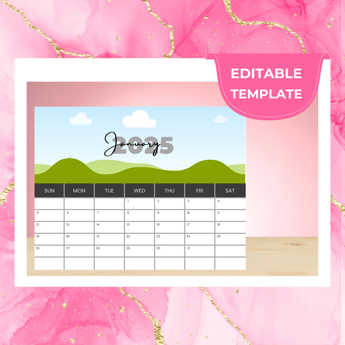 2025 Calendar Template