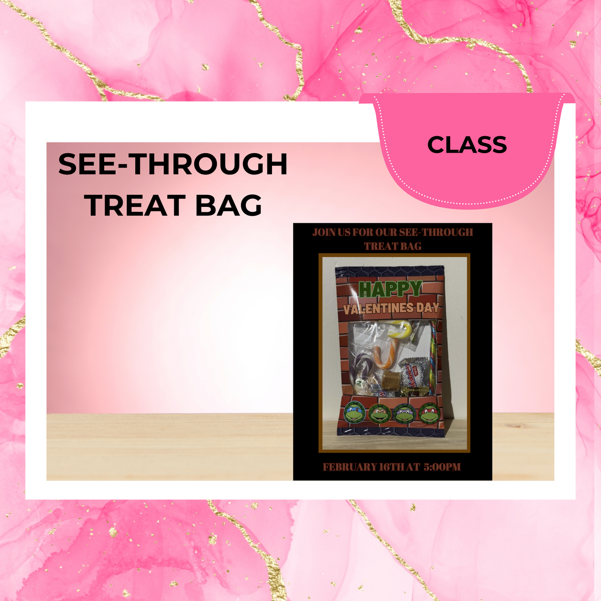 See-Through Treat Bags Class