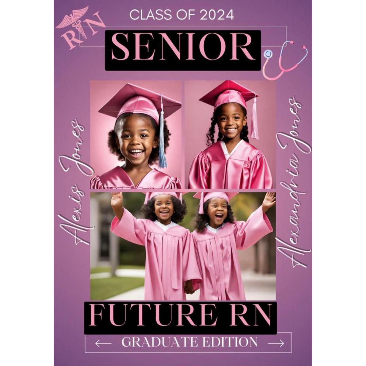 Graduation Editable Magazine Template (Canva)
