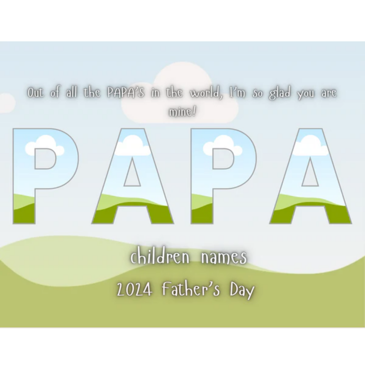 Father’s Day Editable Frame  Templates (Canva)