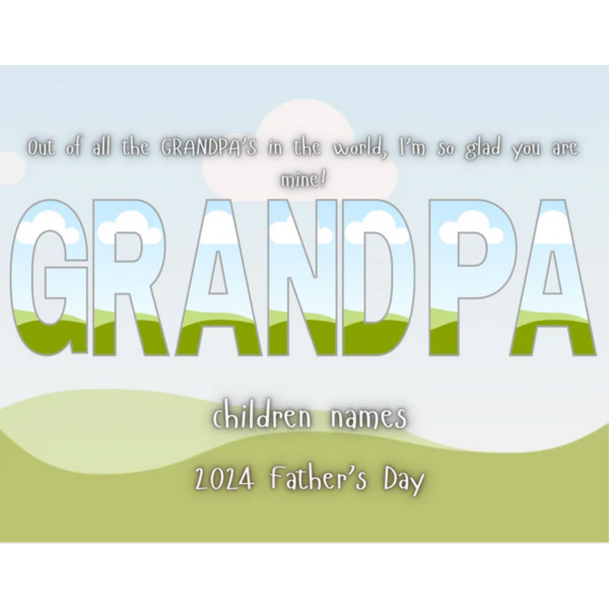 Father’s Day Editable Frame  Templates (Canva)