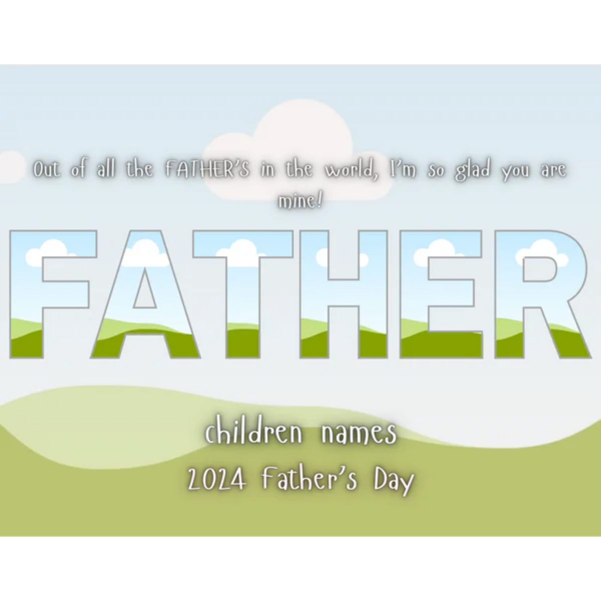 Father’s Day Editable Frame  Templates (Canva)