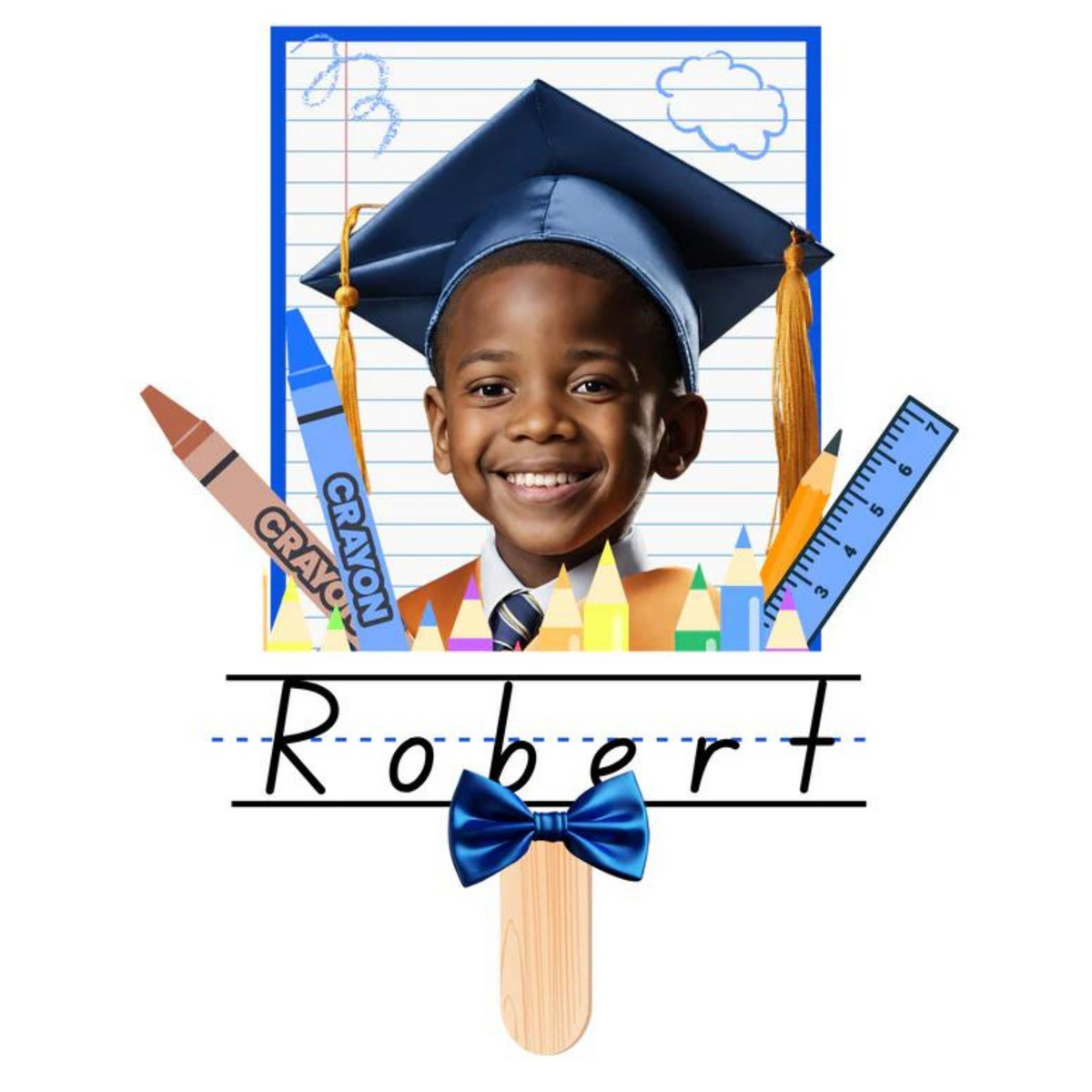 Kids Graduation Editable Fans & Shirts Template (Canva)