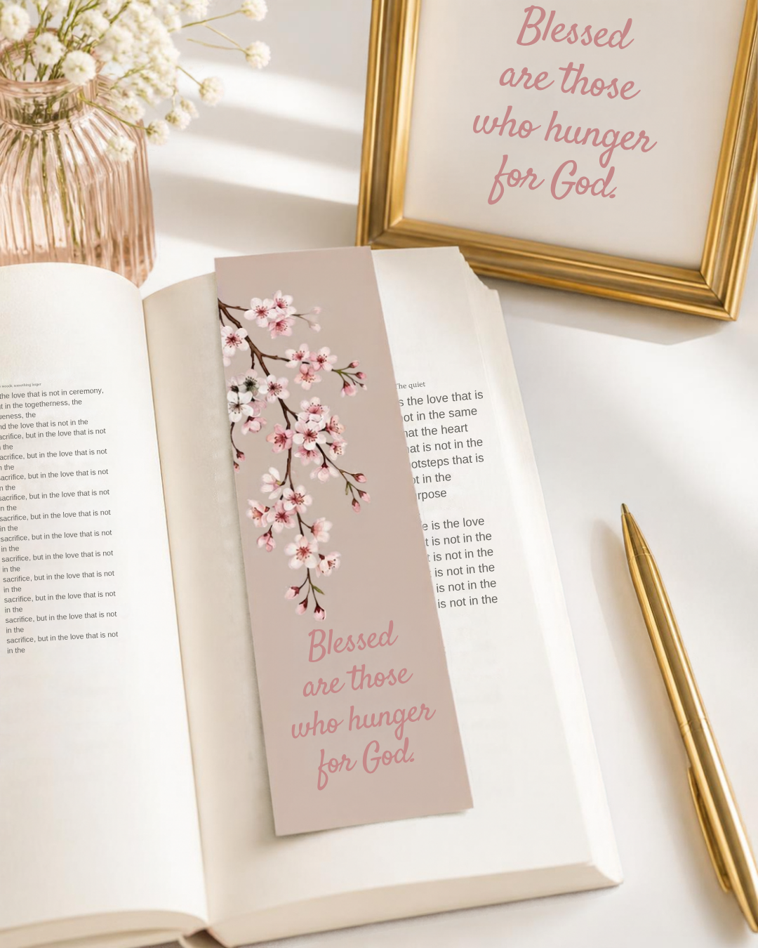 Inspirational Christian Bookmarks Set of 3 – Floral Scripture Bookmarks, Faith & Encouragement Gifts
