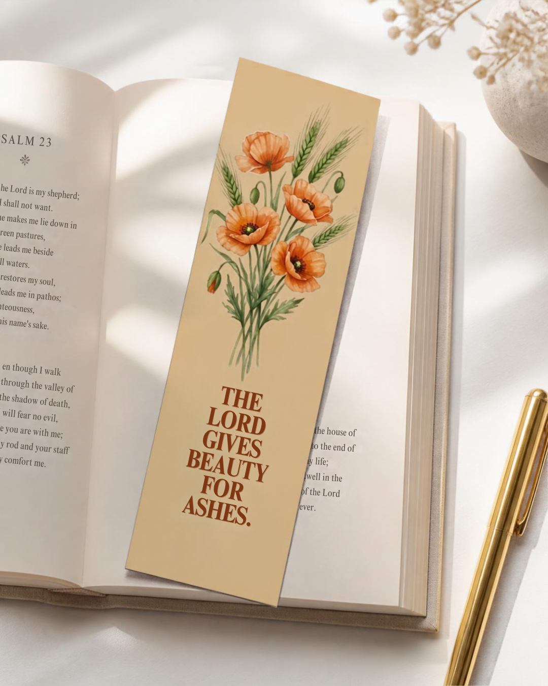 Inspirational Christian Bookmarks Set of 3 – Floral Scripture Bookmarks, Faith & Encouragement Gifts
